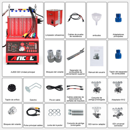 Limpiador De Inyectores De Laboratorio Ancel Aj600 Gdi Foto 10