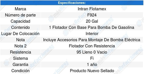 Base Bomba Gasolina Gmc S15 Jimmy Slt 4.3l V6 (91) Intran Foto 3