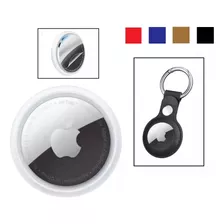 Apple Airtag Air Tag Localizador + Funda Cuero Llavero