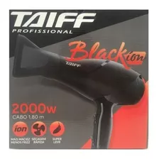 Secador Cabelos Taiff Black Íon 2000w - 127 Ou 220v