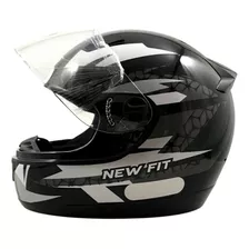 Capacete Moto Ebf New Fit Control Fechado Com Narigueira