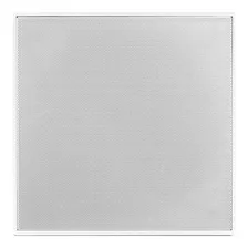 Arandela Quadrada 6 Som Ambiente Embutir Teto Gesso Auto Falante Full Range Borderless 40w Rms Frahm Cor Branco 110v/220v (bivolt)