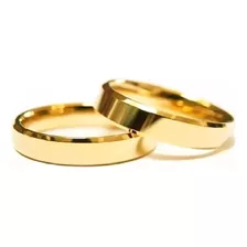 Promoção Par Aliança Casamento Ouro 10k 4m 6 Gramas O Par N5