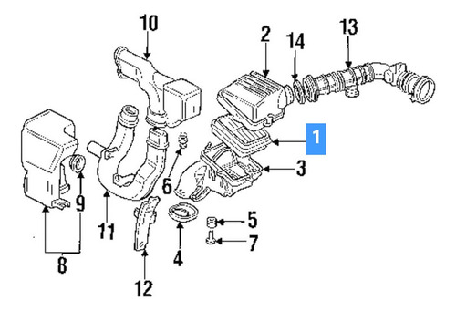 Filtro Aire Para Honda Civic Del Sol 1.6l L4 1995 Foto 3