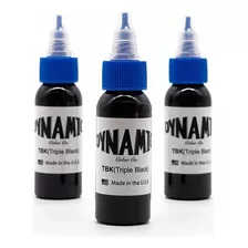 Dynamic Triple Black 1 Oz Pigmento Tinta Para Tatuar