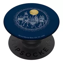 Harry Potter Hogwarts Full Moon Line Art Popsockets Swappab