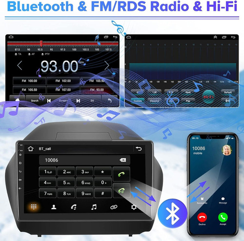 2010 - 15 Hyundai Tucson Ix35 Radio Android 11 Coche Estreo Foto 6