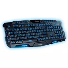 Teclado Gamer Kolke Ktg-502e Retroiluminado Led Usb Color Del Teclado Negro Idioma Español