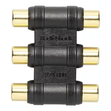 Radioshack Gold Series Triple Phono Plug Coupler