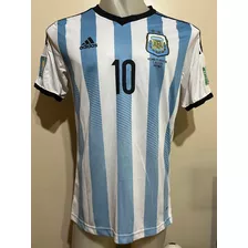 Camiseta Argentina Holanda Brasil 2014 Messi #10 Adizero L