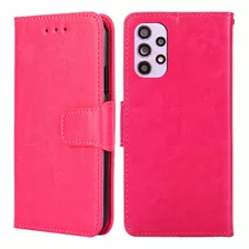 Funda Case Para Samsung A33 Flip Cover Fucsia Antishock