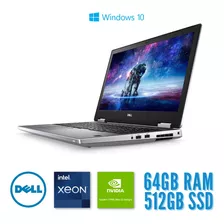 Notebook Dell 7540 -xeon E-2276 64gb Ddr4 512ssd Funcionando