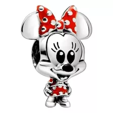 Charm Minnie Mouse Alta Calidad Plata Fina 925 