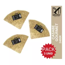 Casabe Gourmet 240gr (pack X3). Mereymarket.