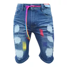 Shorts Jeans Hombre Bermuda Denim Mezclilla Primavera Verano