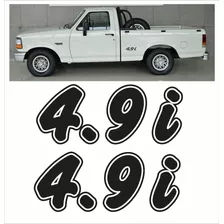 Adesivo Emblema Preto Ford F1000 4.9i 