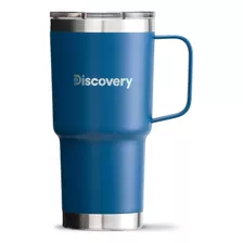 Vaso Termico Tapa Magnetic Slider 600 Ml Termo Mug Discovery Color Azul Vaso Térmico 600 Ml