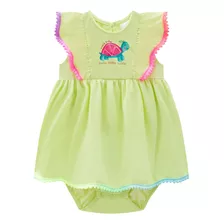 Vestbody Infantil Kukie Bebe Vestido Body