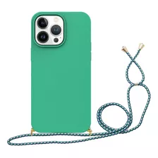 Funda De Teléfono Ecológica Con Cordón De Trigo Para iPhone