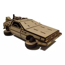 Rompecabezas 3d Delorean Volver Al Futuro Bttf Corte Láser