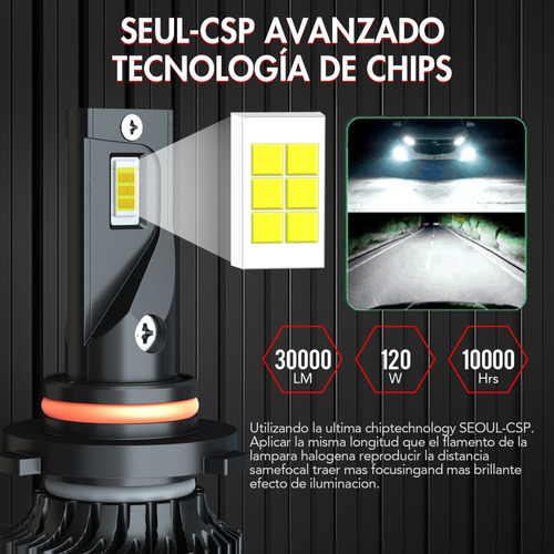 9005 9006 Kit De Focos Led Para Honda Luz Alta Ybaja 30000 L Foto 6