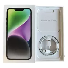 Caixa Vazia iPhone 14 Midnight 128 Gb Com Acessórios Novos