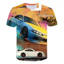 Playera Con Estampado 3d Hot Wheels Para Niños