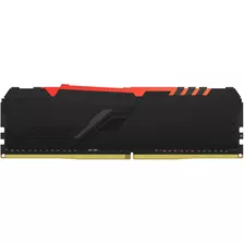 Memoria Ram Fury Beast Ddr4 Rgb Gamer Color Negro 8gb 1 Kingston Kf426c16bba/8