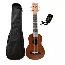 Ukulele Soprano Seven Suk-m Mahogany C/ Capa E Afinador