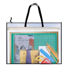 Art Portfolio Bag, Bolsa De Almacenamiento De Vinilo Fl...