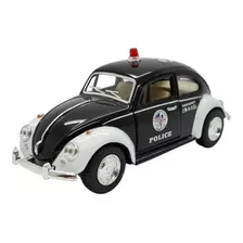 Carrinho Fusca Clássico Miniatura Colecionador Policia Barat Cor Carro Fusca Policia