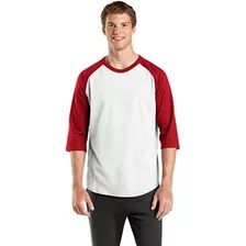 Blanco - Rojo Colorblock Raglan Jersey 6xl Sport-tek Hombres