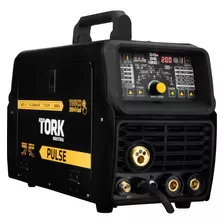 Maquina Inversora Corte Plasma Tig Pulsado Mig Mma 200a Tork Cor Preto Frequência 50/60hze 220v