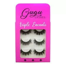 Pestañas Gugu Lashes Triple Encanto Fibras De Seda