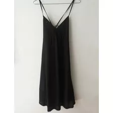 Vestido Negro Largo. Talle M. Zara