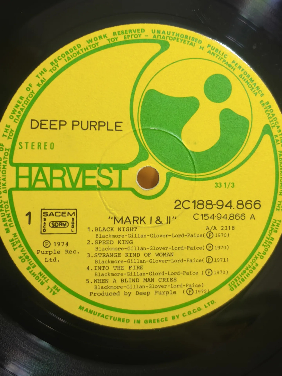 DEEP PURPLE - Mark I & II - vinilo 1974