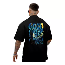 Camiseta Camisa Oversized Good Vibes Vincent Van Gogh