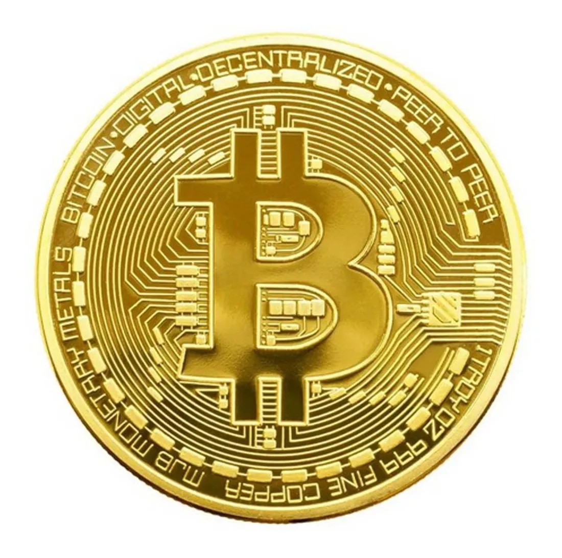 Bitcoin Moneda Física Metal, Decorativa, Colección, Souvenir