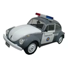 Míniatura Carro Volkswagen Fusca Polícia Militar De Sp
