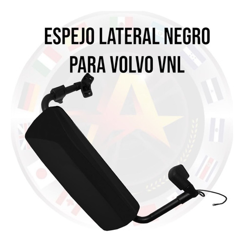 Espejos Laterales Negros Para Volvo Vnl Precio Par Foto 2