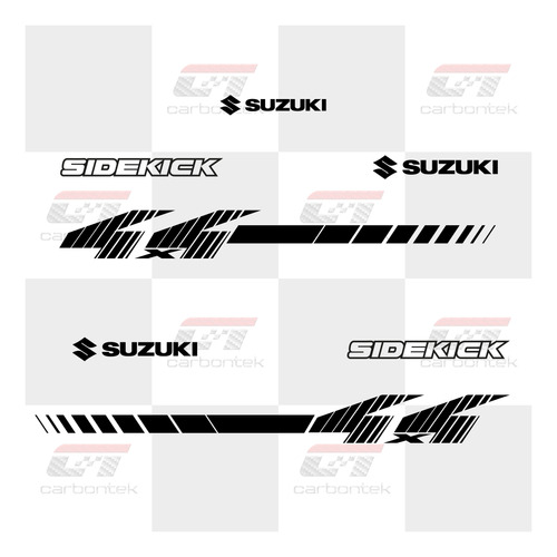 Kit Pack 7pzs Stickers Calcomana Suzuki Sidekick 4x4 Vitara Foto 7
