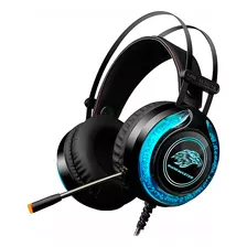 Headset Gamer Rgb Stereo Ars9300 Preto C/ Microfone Led