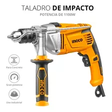 Taladro Rotomartillo Percutor 1100 W Ingco 1/2 Pulgadas Color Amarillo