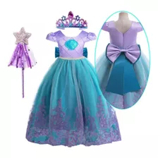 Disfraz Vestido Princesa La Sirenita + Accesorios