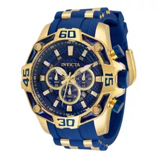 Reloj Para Hombres Invicta Pro Diver 33836 Azul, Oro