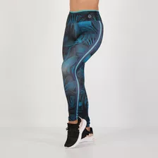 Calça Legging Area Surface Feminina Azul