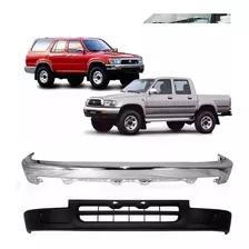 Parachoque Dianteiro Cromado E Spoiler Hilux 2002 2003 2004