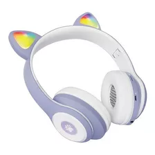 Auriculares Inalámbricos Led Cascos Con Orejas Gato /8147