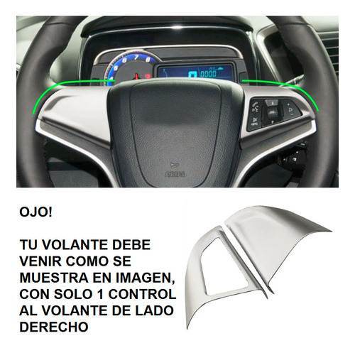 Molduras Embellecedor Volante P/ Chevrolet Sonic Cruze Trax Foto 3