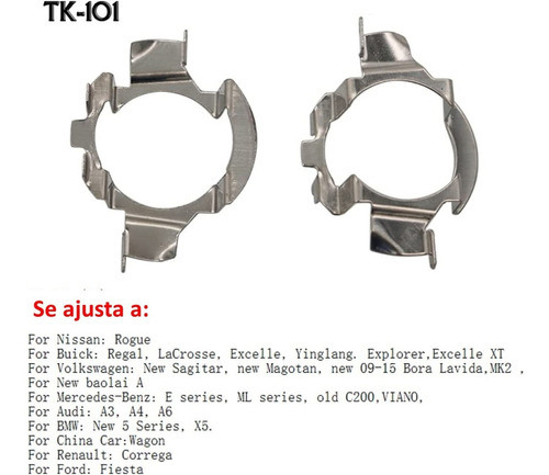 2 Adaptadores Para Bombillos Led H7  Nissan Qashqai/rogue Foto 2